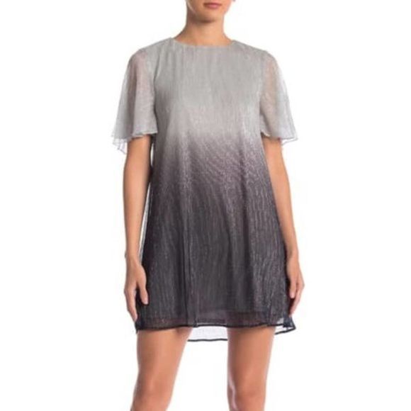 Show Me Your Mumu Icicle‎ Dip Jenner Grey/Black Mini Dress Sz L - Picture 1 of 5